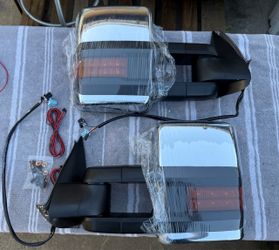 03-06 Chevy Silverado Tahoe Sierra Power Heated LED Signal Tow Mirrors