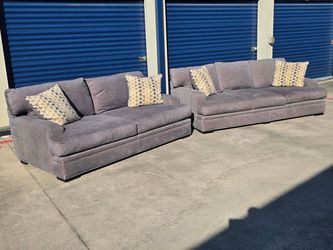 Oversized couch and loveseat