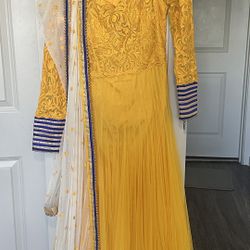Yellow Indian Bella Dress 