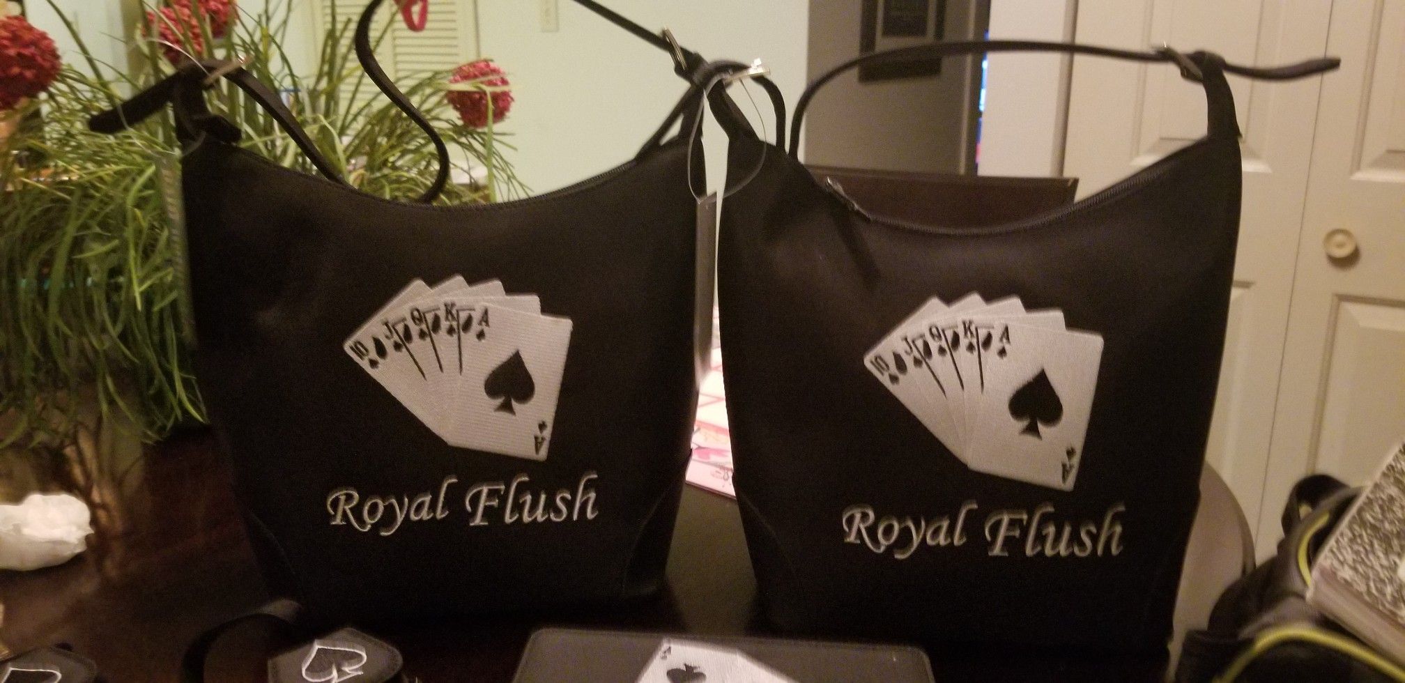 Lucky Royal flush casino handbags