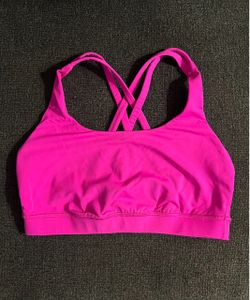 lululemon athletica Bright Pink Crisscross Sports Bra