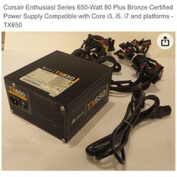 Power Supply Corsair Tx650