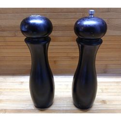 Olde Thompson Wooden Pepper Mill Grinder & Saltshaker Set 9.5” Classic Wood Kit