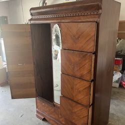Antique Wardrobe And Ice Chest