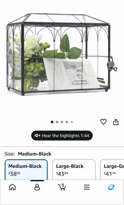 Glass card box