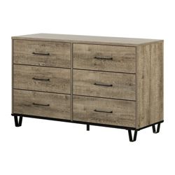 Wooden Dresser, 6 Drawers