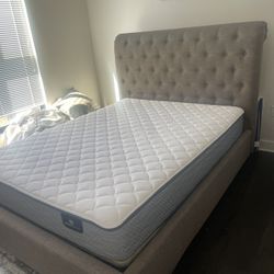 Moving sales Bed and Bed frame (Queen size)