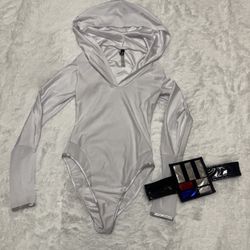 New small Forplay Starwars space festival costume bodysuit cosplay outfit hood   2 forplay itens new with no packaging