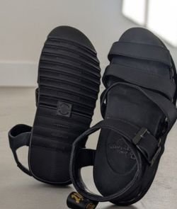 Dr. Martens Black Leather Sandals