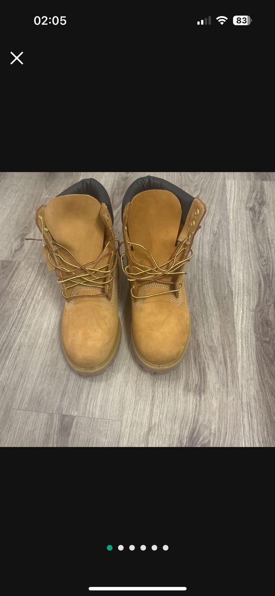 Men’s Size 8 Timberlands