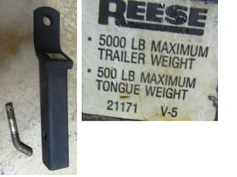 HITCH Reese 21171 TowPower Ball Mount 2in Drop Fits 2in Receiver 5000lb Capacity