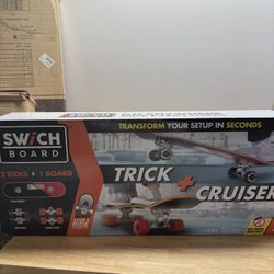 New Swich 2 In 1 Skateboard - Both Skatepark Trick & Crusier Board