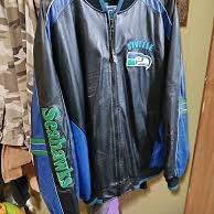 Leather Seahawks jacket (100%Authentic)