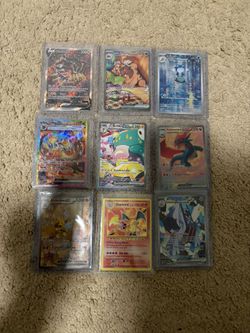 English and Japanese Pokemon Cards