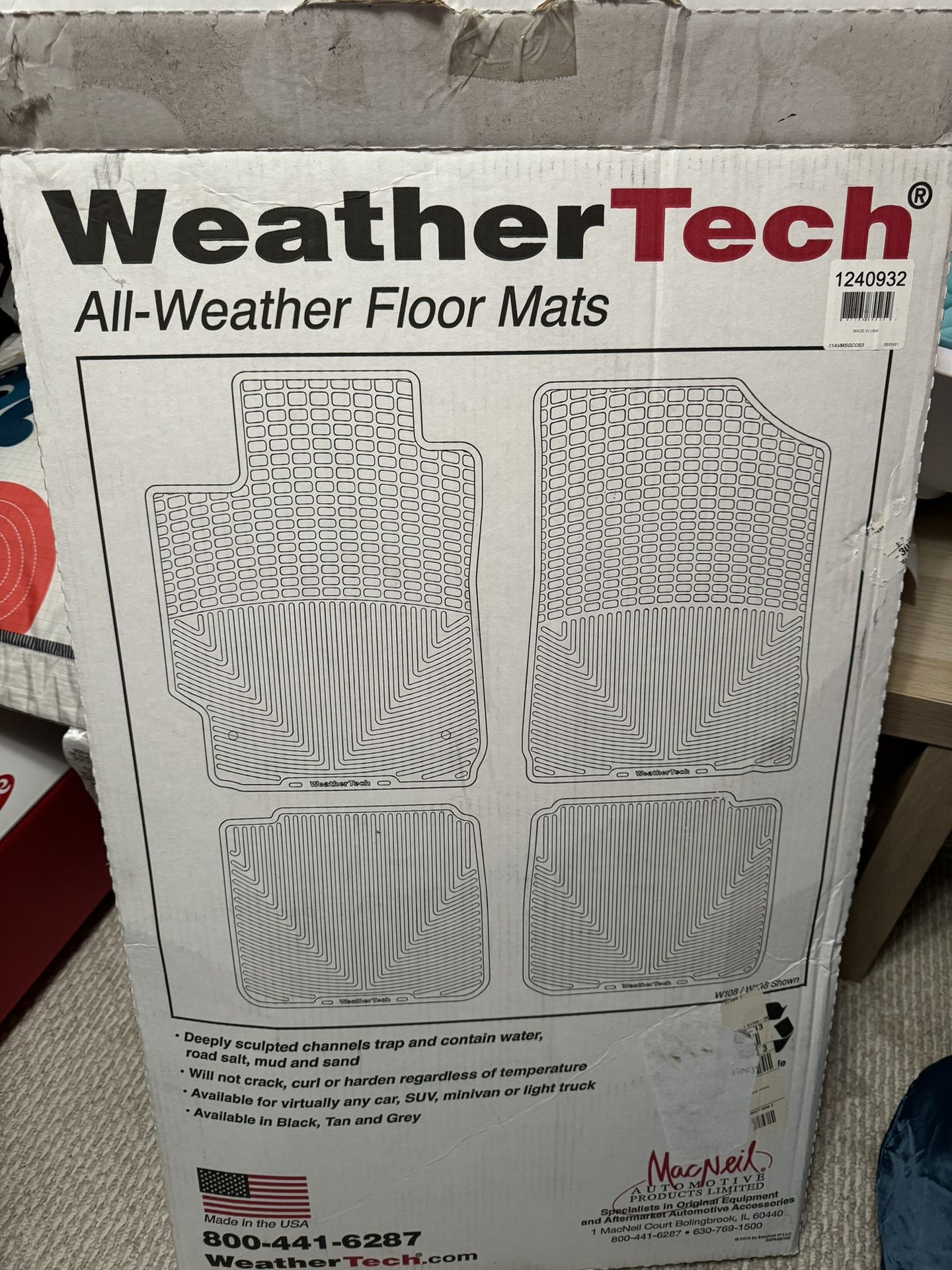 New WeatherTech Floor Mats