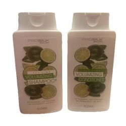 ProSilk Salon Key Lime Volumizing Shampoo & Conditioner Set – 15 fl oz Each – No Parabens, No Silicones, No Dyes