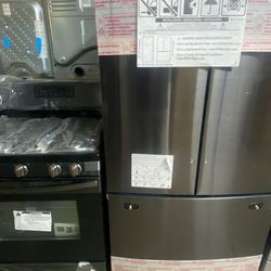 Samsung 2pc Kitchen Set-Black Stainless Steel IF8