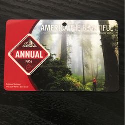 2021 - National Park Pass - Valid Until  Aug 2022