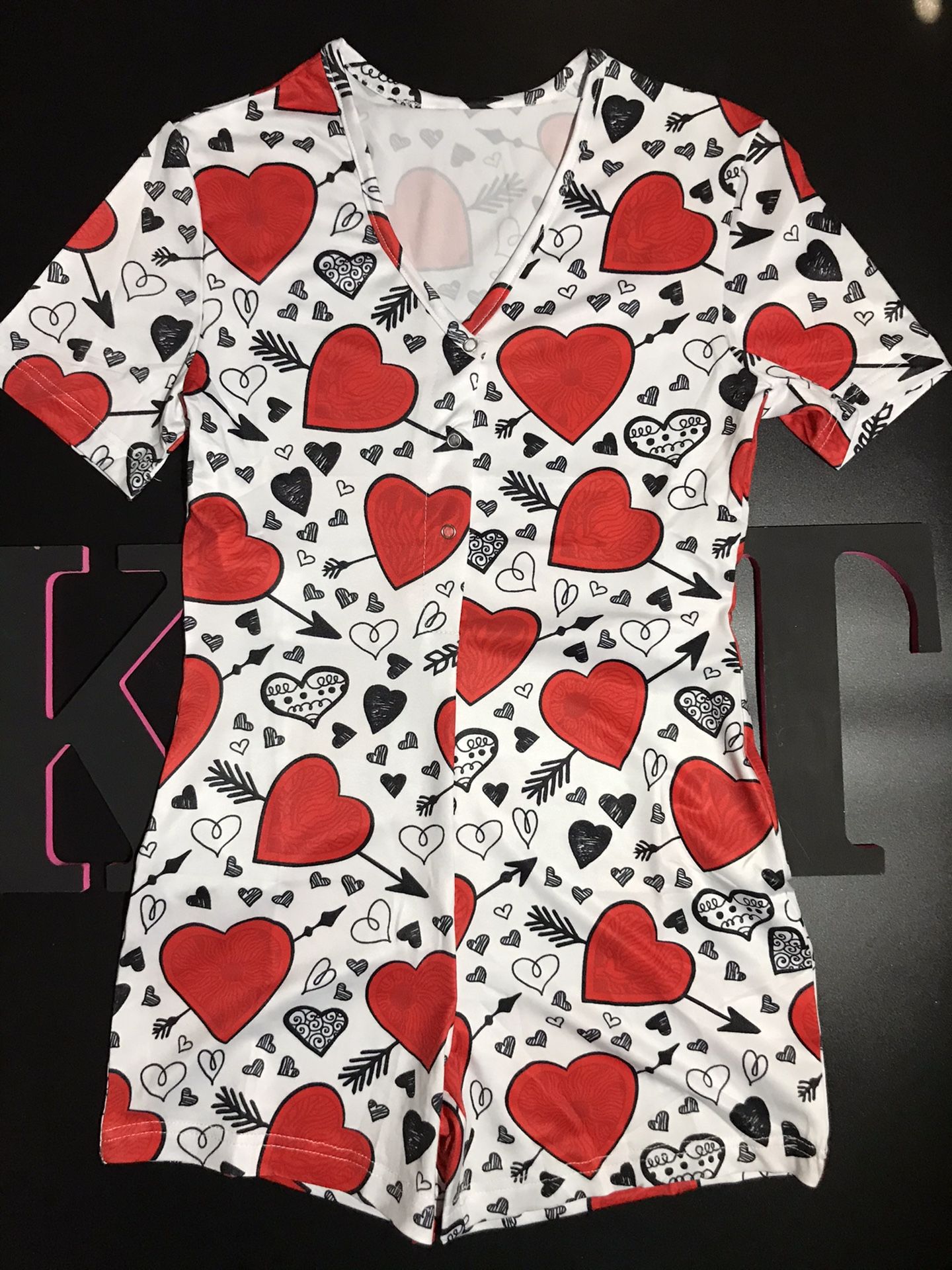 Women’s Hearts and Arrows Onesie
