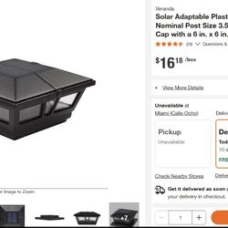 Solar Adaptable Plastic 4 in. x 4 in. Fits Nominal Post Size 3.5in. x 3.5in. Black