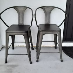 2 Stools 24 inches Height Seat 