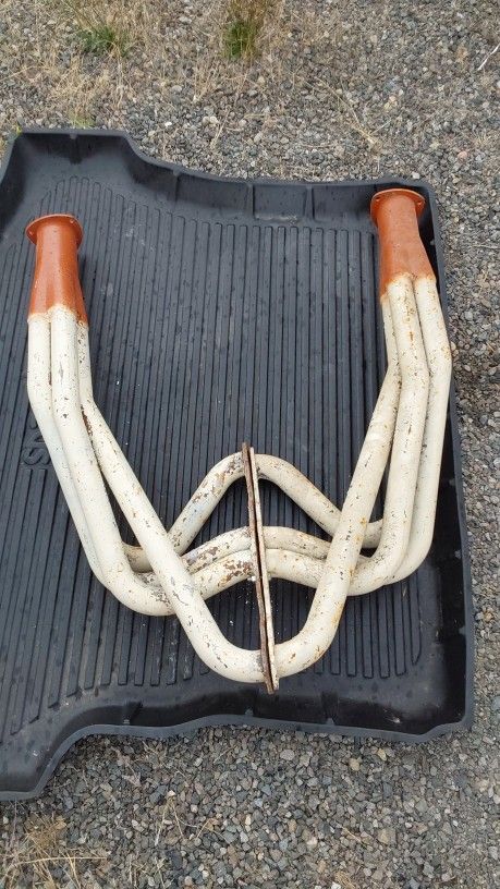 Sbc Fenderwell Headers Gasser Hot Rat Rod Chevrolet Vintage