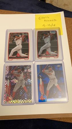 Xander bogaerts blue prism and first bowman lot