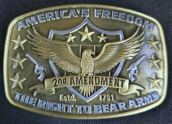2nd Ammendment Belt Buckle