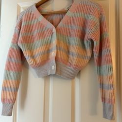 10-12 Year Old Girls Buttoned Up Sweater 