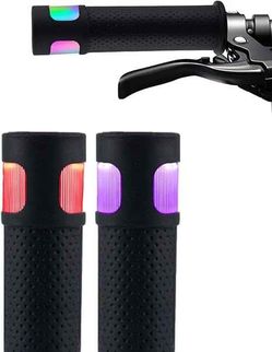 LED Light Bicycle Handlebar Cover, 12 Mode Touch dimming, Fast Charging, Great riding at night