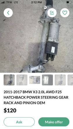 BMW X3 Steering Rack And Pinion