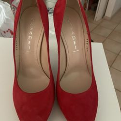Casadei  Stiletto, Red Suede Women’s 👠 