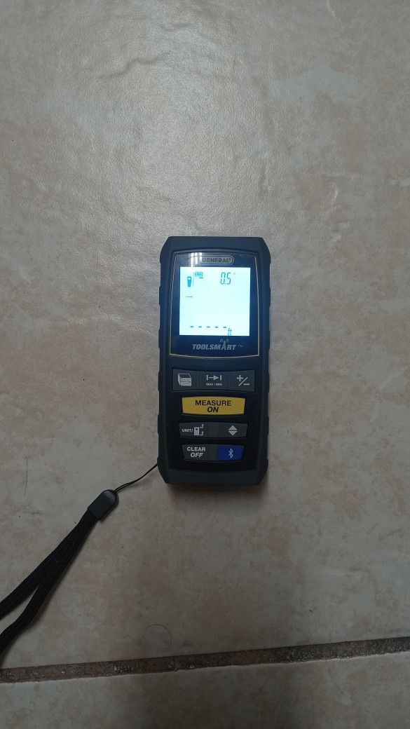 General Tools TS01 100’ Laser Measure, Bluetooth Connected, Calculates Area, Distance and Volume, Real-Time Measuring