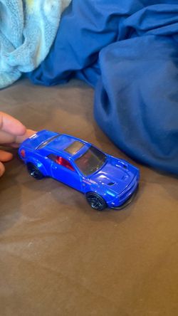 Hot Wheels Blue Dodge Challenger Die-Cast Car