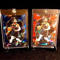 Jalen Brunson 2 Card lot! NY KNICKS NBA STAR 