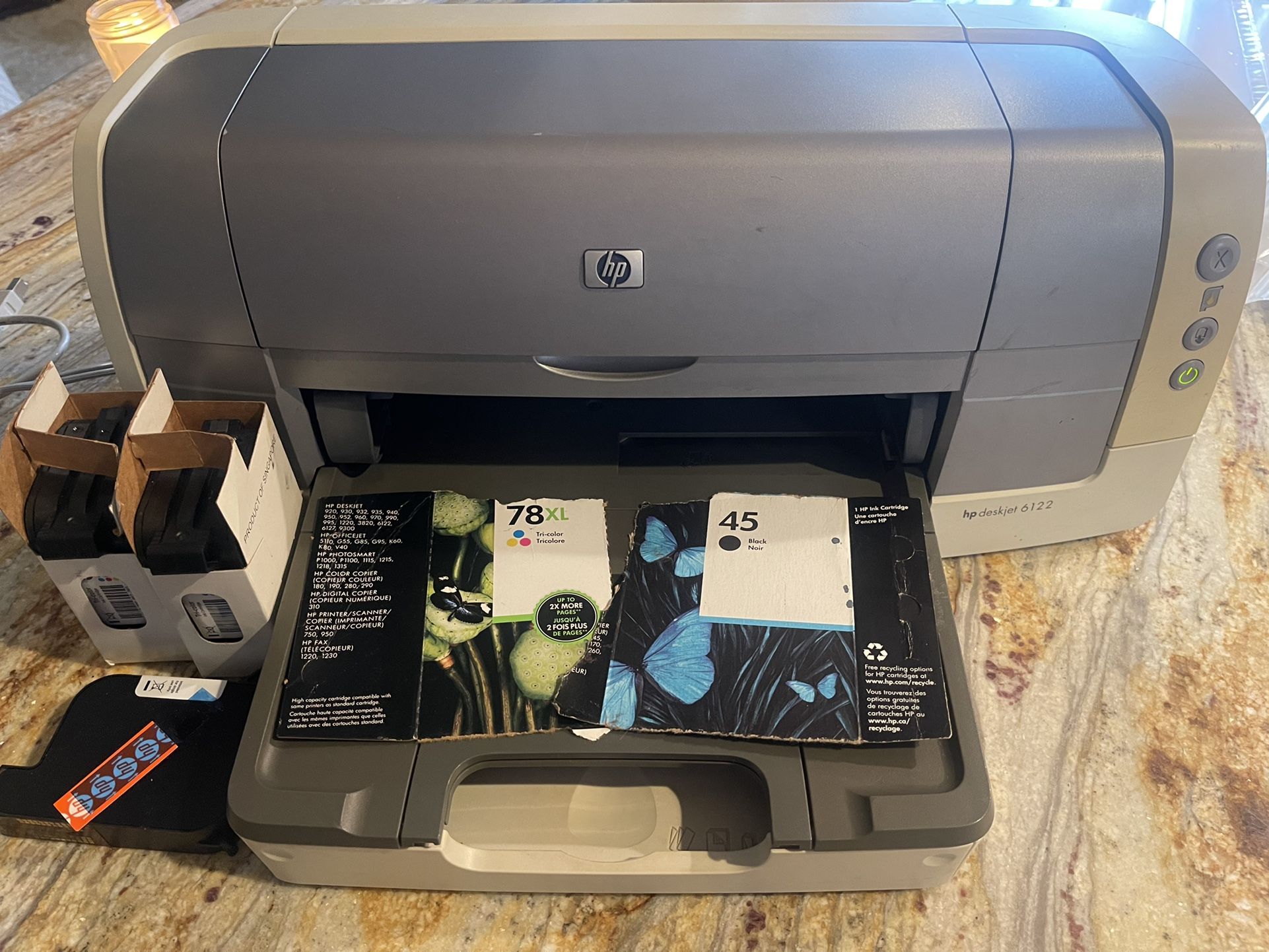 HP Deskjet 6122 Printer with Extra Ink