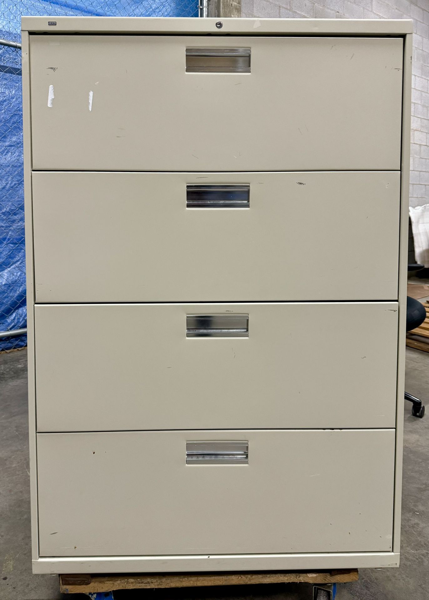 36”W Four Drawer File Cabinet