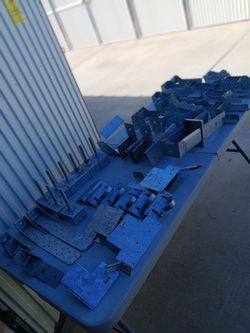 Galvanized Steel Structural Hardware Brackets Lot