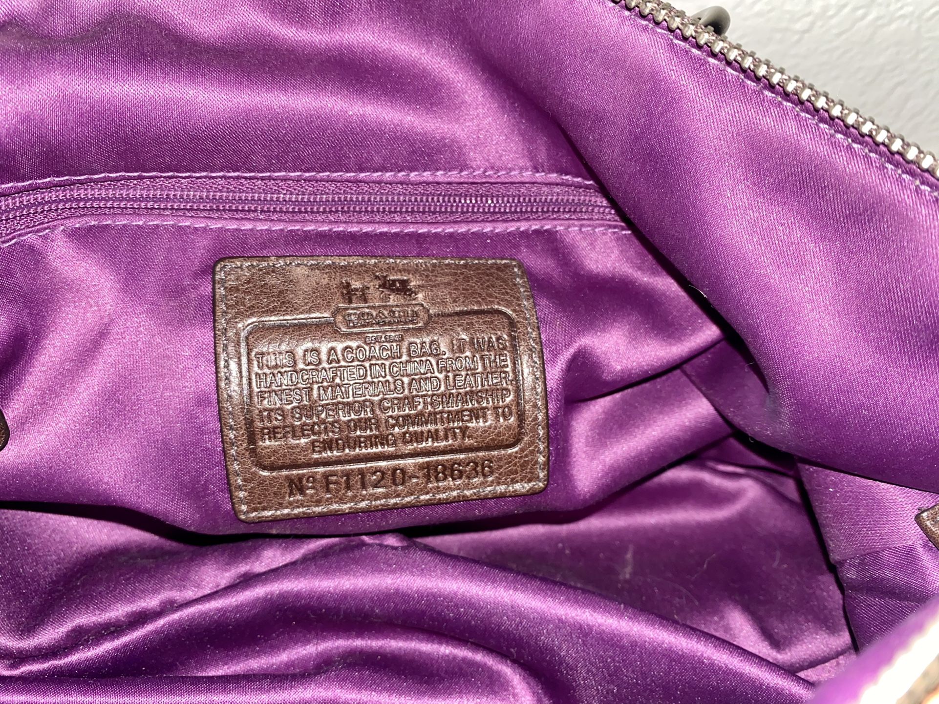 Coach Purse 18636 Multi Color Sophia Op Art Purple Brown Duffle Bag for Sale in Scottsdale AZ OfferUp