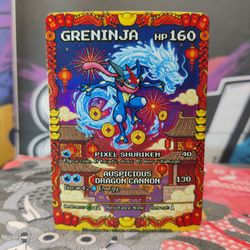 Greninja Pixel Shuriken Full Art Holo Custom Made Art Limited