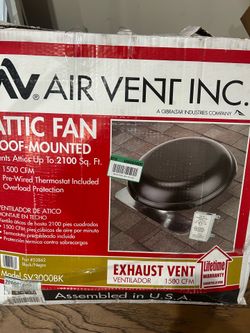 Air vent attic fan