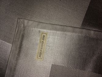 Vintage 12 place setting Raw Silk Table Cloth with 12 Napkins From Occupied Japan - 80 Years Old