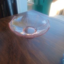 Pink Cut Glass 