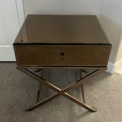 Mirrored Nightstand/End Table