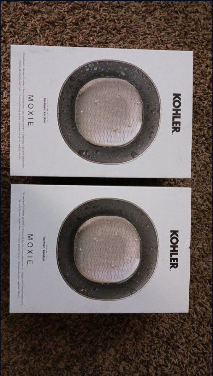 Two Brand New Kohler Moxie Bluetooth Showerheads