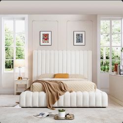Kaydence Velvet Platform Bed