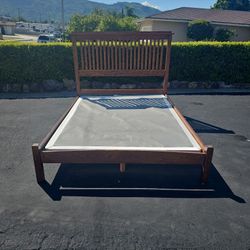 Solid Chesnut Wood Bed Frame