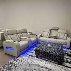 EXCLUSIVE] Boyington Gray Power Reclining Living Room Set