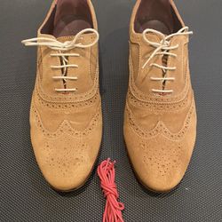 TED BAKER LONDON OALVINN SUEDE OXFORD DRESS SHOES BLUE MEN'S US SZ 11