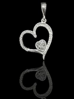 DIJE CORAZON PLATA 9.25